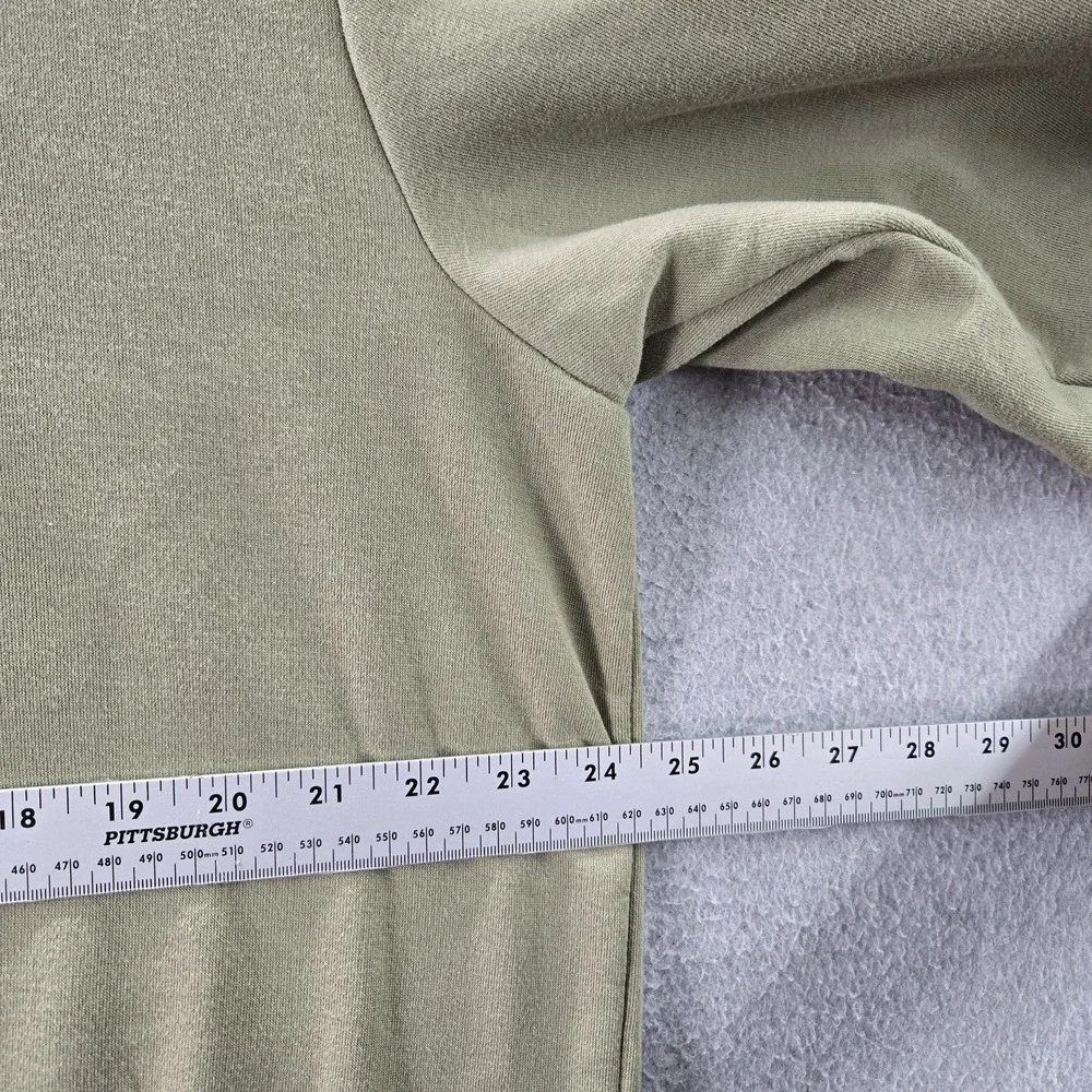 Adidas‎ Men Sweatshirt XL Olive PRIMEGREEN Logo Stripe Long Sleeve